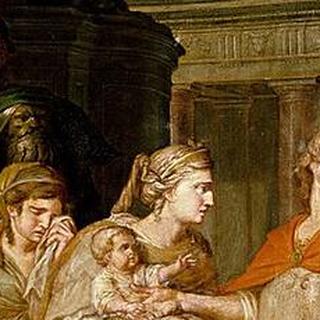 Farewell of Hector and Andromache (detail), Anton Losenko, 1773
