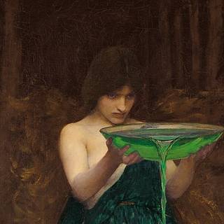 Circe Invidiosa (detail), J. W. Waterhouse, 1892
