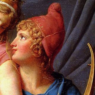The Loves of Paris and Helen (detail), Jacques-Louis David, 1788