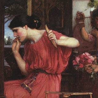 Penelope and the Suitors (detail), J. W. Waterhouse, 1912